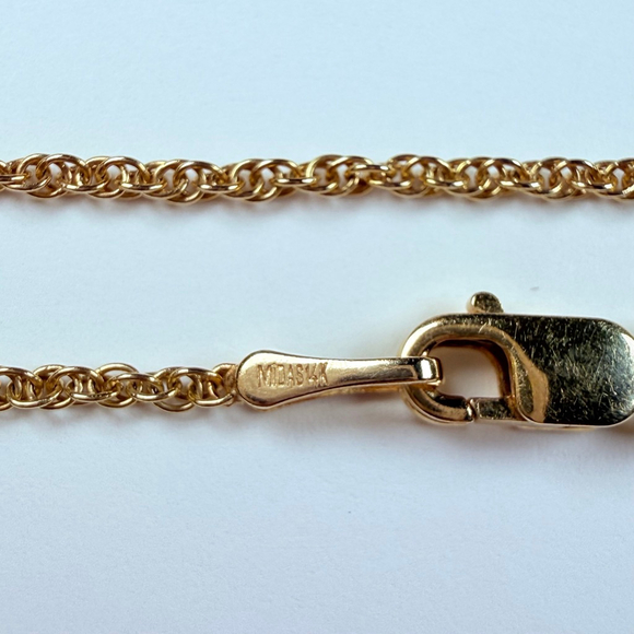 14K Solid Yellow Gold Midas 38 Real Diamond Pave Disc Pendant Necklace Turkey - Picture 8 of 11